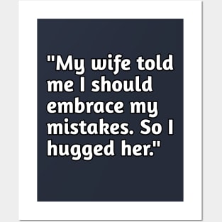 Funny husband wife humour Posters and Art